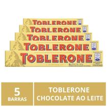 Chocolate Ao Leite, Toblerone, 5 Barras De 100G
