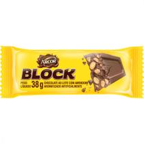 Chocolate Arcor Block ao Leite com Amendoim 38g