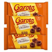 Chocolate barra blend 3 Unidades 1kg Garoto