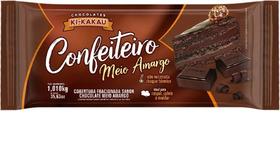 Chocolate Barra Cobertura Confeiteiro Ki-kakau Meio Amargo 1,01kg