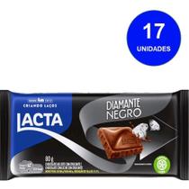 Chocolate Barra Lacta 80g Diamante Negro 17un