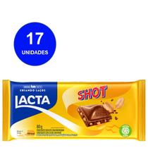 Chocolate Barra Lacta 80g Shot 17un