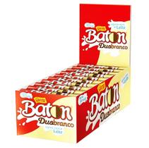 Chocolate Baton Duo Leite/Branco caixa com 30 unidades x 16g - garoto