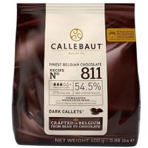 CHOCOLATE BELGA BARRY CALLEBAUT 811 - 54,5% CACAU AMARGO 400g