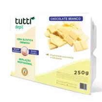 Chocolate Branco Cera Depilatória Elástica Tutti Depil 250g