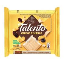 Chocolate Branco com Cereais e Passas Talento Garoto 85g