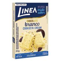 Chocolate Branco Cookies n Cream Zero Açúcar 30g - Linea