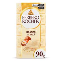 Chocolate Branco Ferrero Rocher Tablete com Avelã 90g