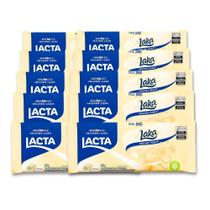 Chocolate Branco Laka Lacta Kit 10 barras de 80g