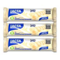 Chocolate Branco Laka Lacta Kit 3 Barrinhas De 28G
