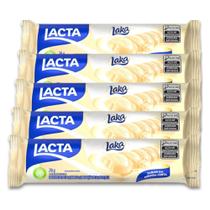 Chocolate Branco Laka Lacta Kit 5 Barrinhas de 28g Chocolate Branco Laka Lacta Kit 5 Barrinhas de 28g