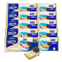 Chocolate Branco Laka Oreo Lacta Kit 10 Barras De 80G