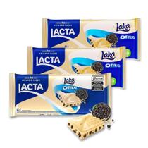 Chocolate Branco Laka Oreo Lacta Kit 3 Barras De 80G