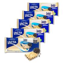 Chocolate Branco Laka Oreo Lacta Kit 5 Barras De 80G