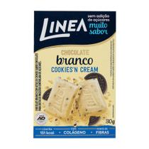 Chocolate Branco Sabor Cookies'n Cream Linea 30g Chocolate Branco Sabor Cookies'n Cream Linea 30g