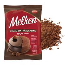 Chocolate cacau em pó alcalino 100% cacau Melken 500g - Harald - Melken