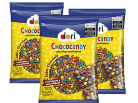 Chocolate Chococandy Colorido Dori 450g - 3 Pacotes