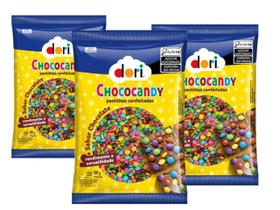 Chocolate Chococandy Colorido Dori 500g - 3 Pacotes