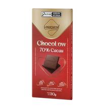 Chocolate Chocolow Zero Lactose Diet Sem Açucar Amargo 70% 30g Lowçucar