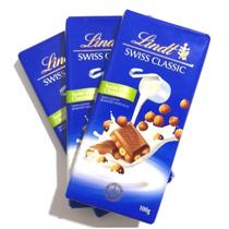 Chocolate Classic Ao Leite Com Avelã Lindt 100G (3 Unidades)