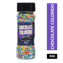 Chocolate Colorido Granulado 90g New Fest Confeitar Bolo Brigadeiro Tamanho:Único Chocolate Colorido Granulado 90g New Fest Confeitar Bolo Brigadeiro Tamanho:Único