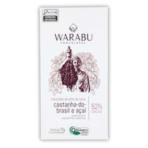 Chocolate com Castanha e Açaí 52% (70g) Chocolate com Castanha e Açaí 52% (70g)