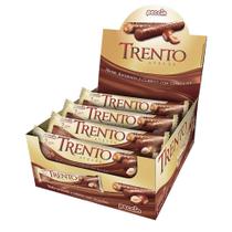 Chocolate com Wafer Trento Recheio Avelã c/16 - Peccin
