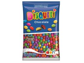 Chocolate Confeito Disqueti ao Leite Colorido 1,01Kg