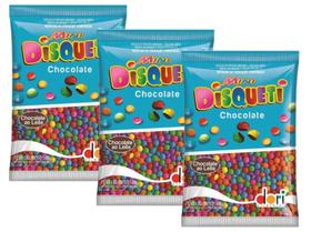 Chocolate Confeito Mini Disqueti Dori 500g - 3 pacotes