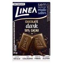 Chocolate Dark 50% Cacau Zero Açucar LINEA 30g