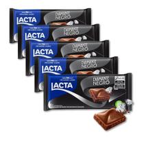 Chocolate Diamante Negro Lacta Kit 5 barras de 80g