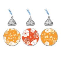 Chocolate Drop Labels Andaz Press Gender Neutral, pacote com 216