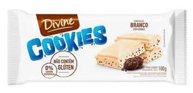 Chocolate em barra Branco com Cookies Divine 100g Sem Glúten