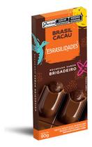 Chocolate Em Barra Recheado Brigadeiro Brasil Cacau 90g