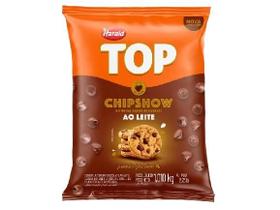 Chocolate em gotas Chipshow TOP Ao Leite 1KG para Confeitaria e Sobremesas Culinárias