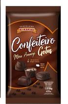 Chocolate em gotas confeiteiro meio amargo pacote 1,010kg