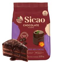 Chocolate Em Gotas Nobre Meio Amargo 40% Cacau 2,05kg Cobertura Recheio Sicao Chocolate Em Gotas Nobre Meio Amargo 40% Cacau 2,05kg Cobertura Recheio Sicao