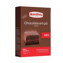 Chocolate em pó solúvel 50% cacau 200g mavalério