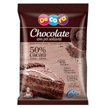 Chocolate Em Pó Soluvel 50% cacau Decora 1,005kg - Cacau Foods