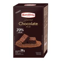 Chocolate em pó solúvel 70% cacau 200g mavalério