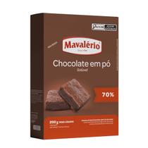 Chocolate em pó solúvel 70% cacau 200g mavalério