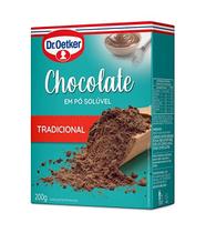 Chocolate em Pó Solúvel Tradicional 200g - Dr Oetker Chocolate em Pó Solúvel Tradicional 200g - Dr Oetker