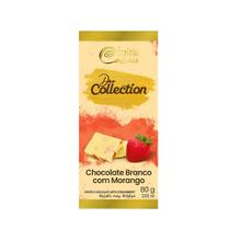 Chocolate Espírito Cacau Branco com Morango - 80g (Sem Glúten) Chocolate Espírito Cacau Branco com Morango - 80g (Sem Glúten)