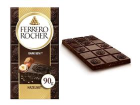 Chocolate Ferrero Rocher Dark 55% 90g - Importado Chocolate Ferrero Rocher Dark 55% 90g - Importado