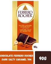 Chocolate ferrero rocher dark salty caramel 70% 90g Chocolate ferrero rocher dark salty caramel 70% 90g