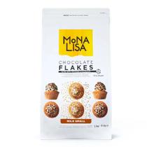 Chocolate Flakes - Milk Small - Chocolate Belga Ao Leite em Flocos Pequenos - 5 kg - Mona Lisa - Rizzo
