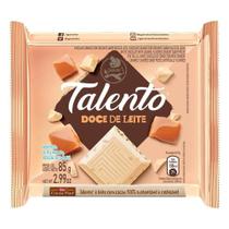 Chocolate Garoto Talento Branco Doce de Leite 85g - Embalagem com 12 Unidades