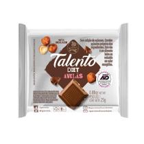 Chocolate Garoto Talento Diet Avelã para Dietas com Ingestão Controlada de Açúcares 25g