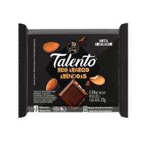 Chocolate Garoto Talento Meio Amargo Amêndoas com 25g
