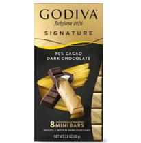 Chocolate Godiva Tablet Ultra Amargo Signature Mini Bars 80 gr